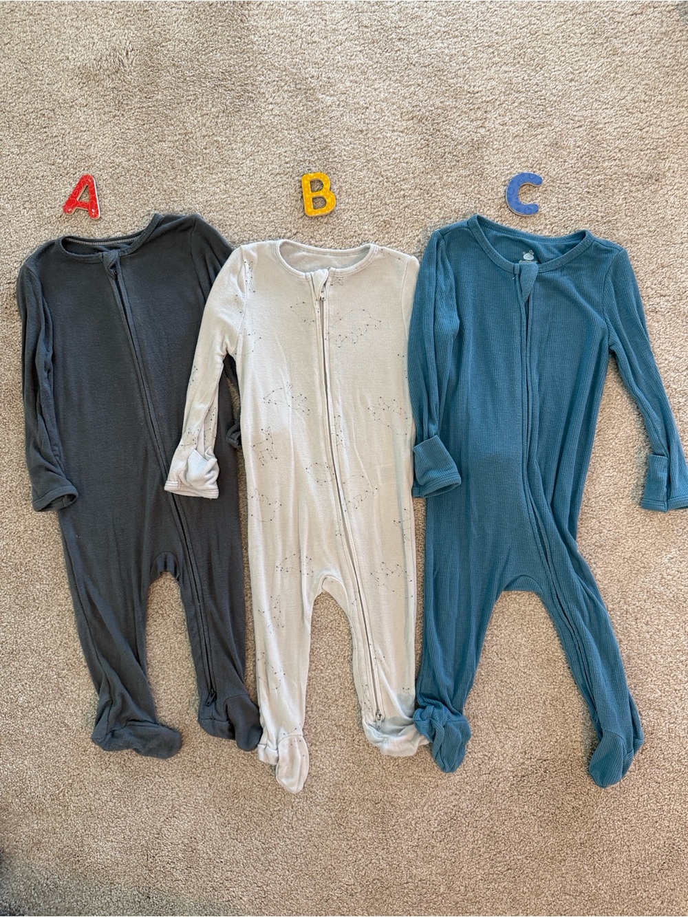 Baby footie pajamas